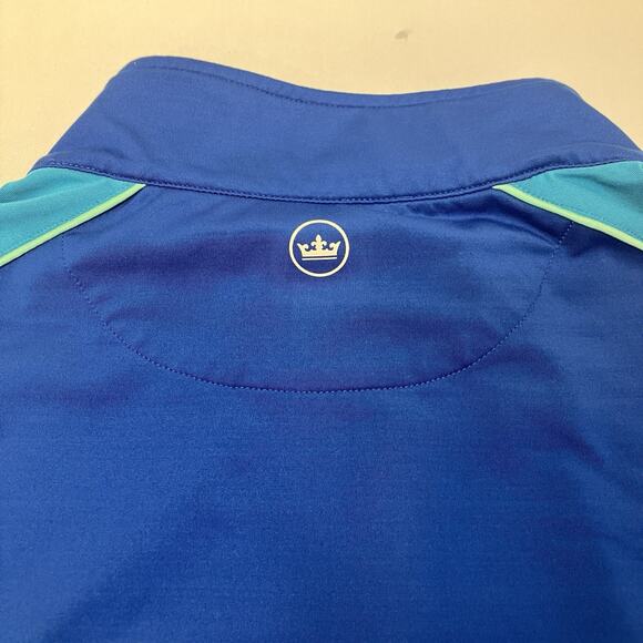 Peter Millar Crown Sport 1/4 Zip Long Sleeve Pullover Plaza Blue Mens Size XL - Picture 11 of 11